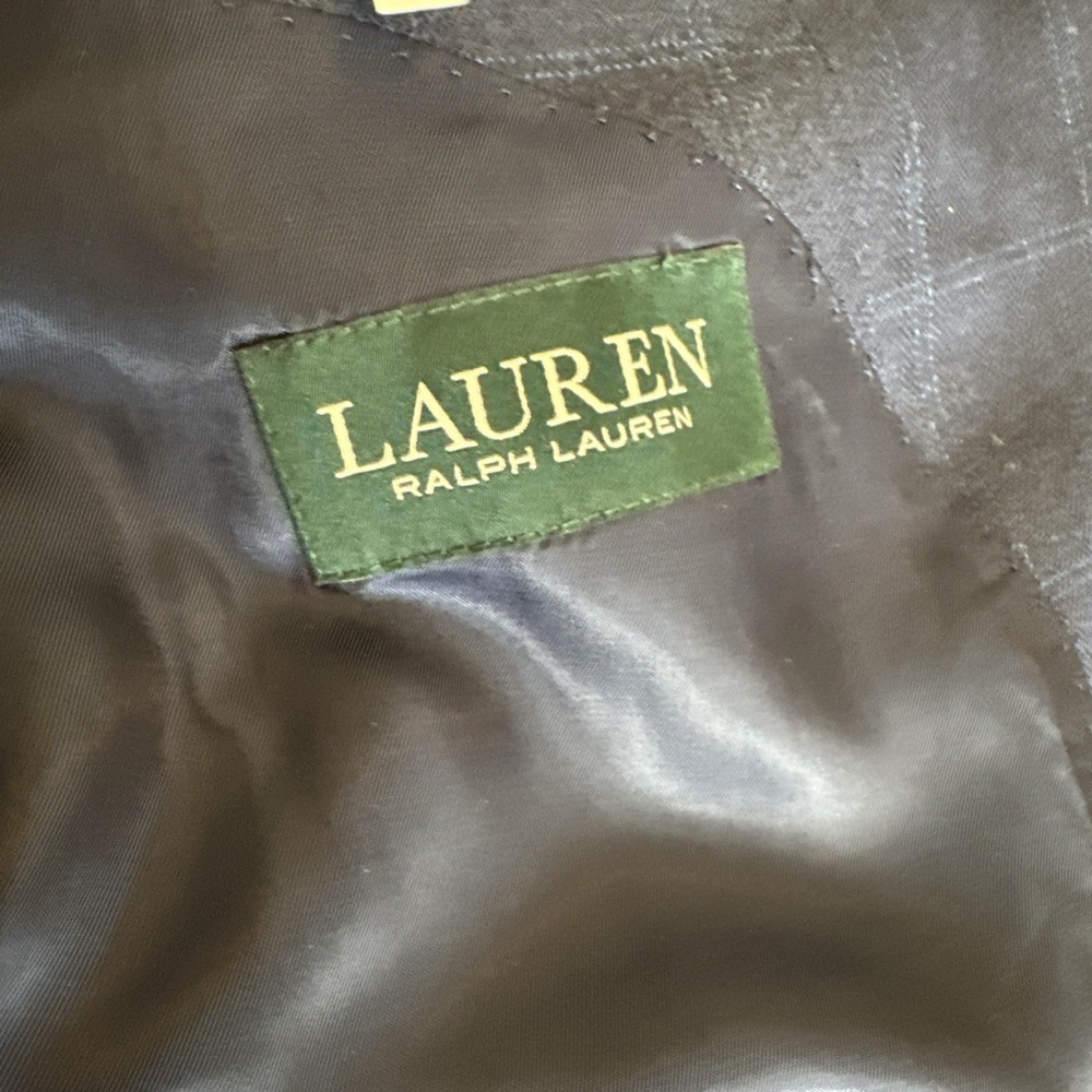 Lauren Ralph Lauren Men's Sport Coat Silk/Wool Blend 46XL Blue Large Check - Picture 4 of 8